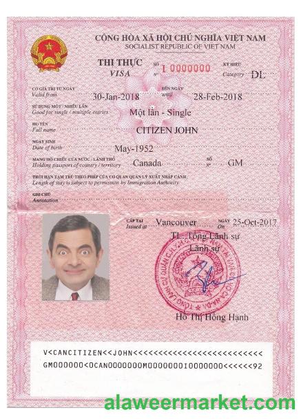VIET NAM visa version 2